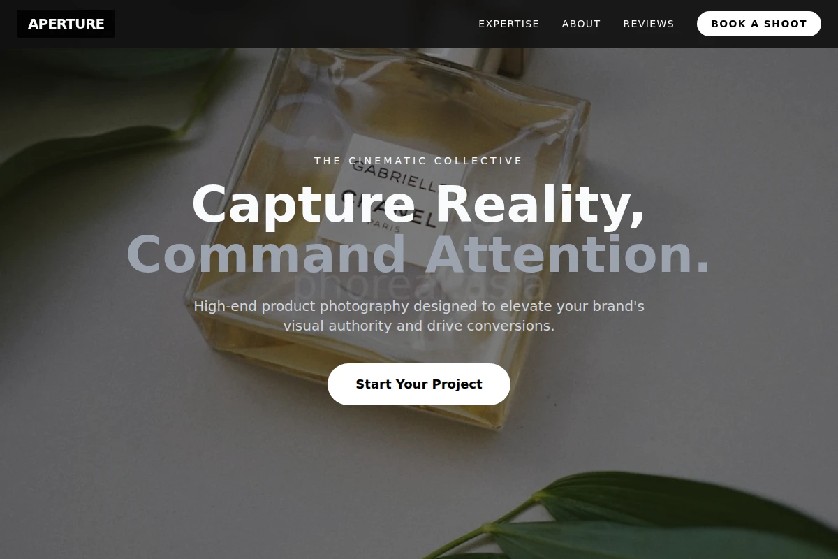 Aperture Product Photography